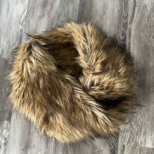 Infinity faux fur scarf